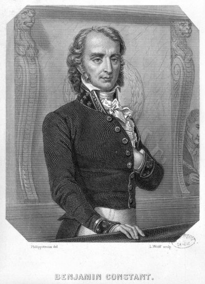 Henri Benjamin Constant de Rebecque (1767-1830) bij de Tribune door Felix Philippoteaux
