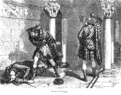 De dood van John Comyn, de Jongere door Felix Philippoteaux