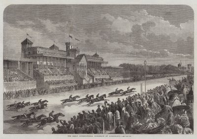 De Grote Internationale Paardenrace in Longchamps door Felix Thorigny