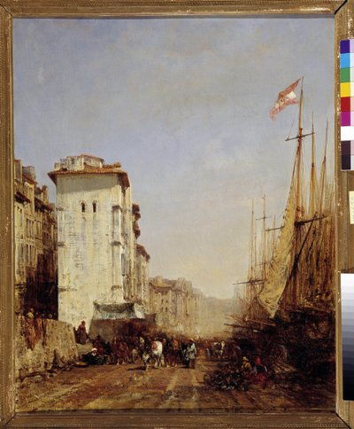 Haven van Marseille door Félix Ziem