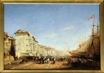 De oude haven van Marseille door Félix Ziem