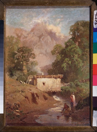 Landschap van de Krim door Feodor Alexandrovich Vassiliev