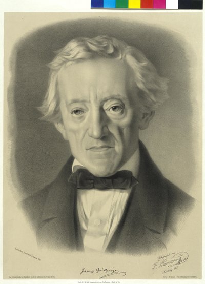 Franz Grillparzer door Ferdinand Axmann