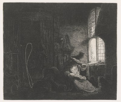 (De Heilige) Familie in een vertrek door Ferdinand Bol