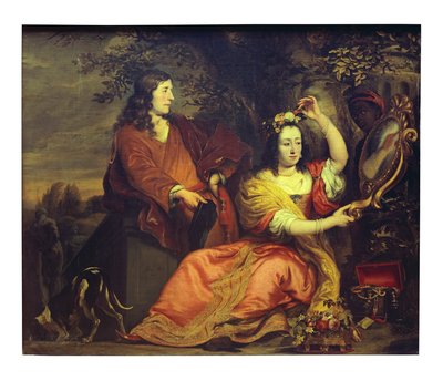 Portret van Pieter de la Court en zijn vrouw door Ferdinand Bol