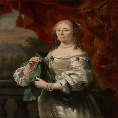 Portret van een vrouw door Ferdinand Bol