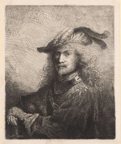 Portret van een officier door Ferdinand Bol