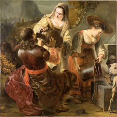 Rebecca en Eliezer bij de Bron, ca. 1645 door Ferdinand Bol
