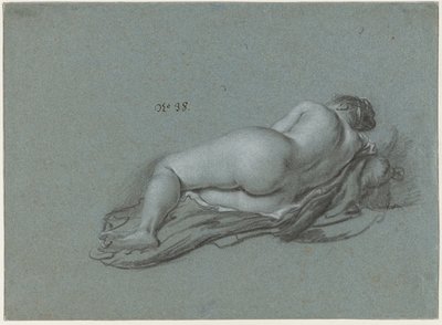 Liggend vrouwelijk naakt door Ferdinand Bol