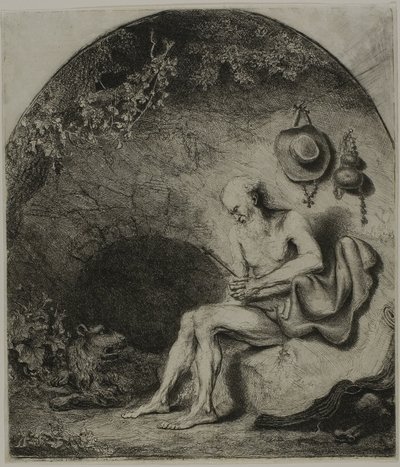 Sint Hiëronymus in Boetedoening door Ferdinand Bol