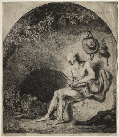 Sint Hiëronymus in Boetedoening door Ferdinand Bol