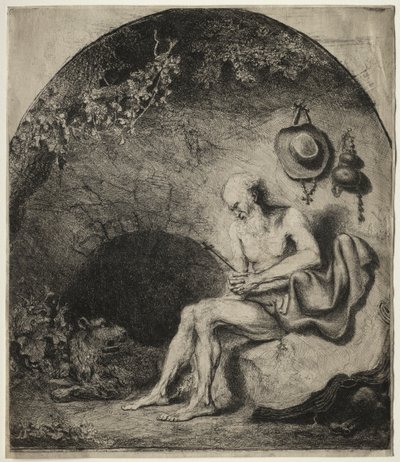 St. Hiëronymus in boetedoening, 1644 door Ferdinand Bol