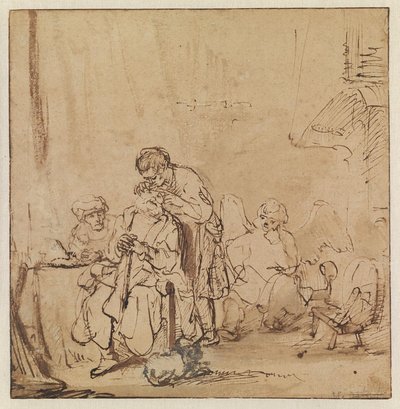 De genezing van Tobit door Ferdinand Bol