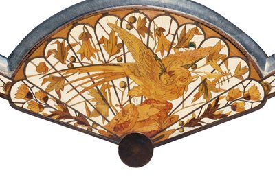 Detail van een tafelspiegel, Maison Giroux, ca. 1880 door Ferdinand Duvinage