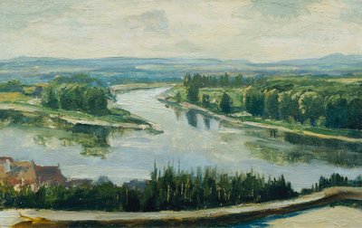 Samenvloeiing van Moldau en Elbe door Ferdinand Engelmuller