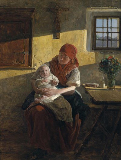 Ferdinand Georg Waldmüller Zondagsrust 1859 door Ferdinand Georg Waldmuller
