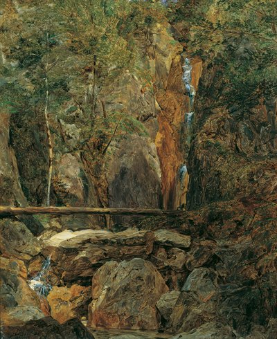 De Rettenbachwildernis bij Ischl door Ferdinand Georg Waldmuller