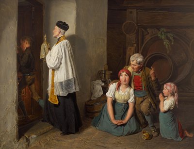 De laatste riten door Ferdinand Georg Waldmuller