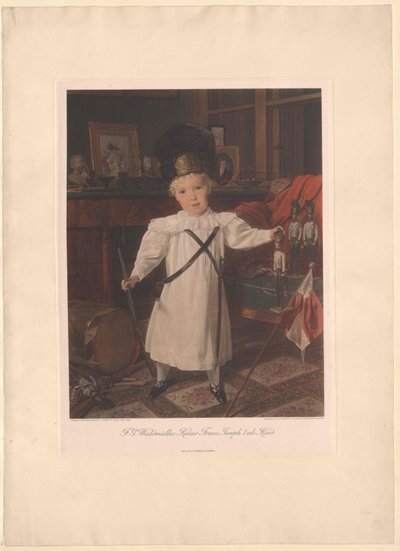 Keizer van Oostenrijk Franz Joseph I door Ferdinand Georg Waldmuller