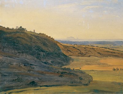 Landschapsstudie bij Ariccia door Ferdinand Georg Waldmuller