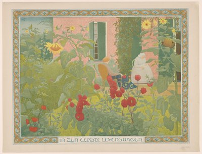 Twee vrouwen met baby door Ferdinand Hart Nibbrig (signed by artist)