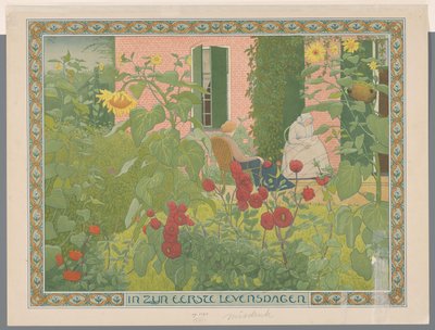 Twee vrouwen met baby door Ferdinand Hart Nibbrig
