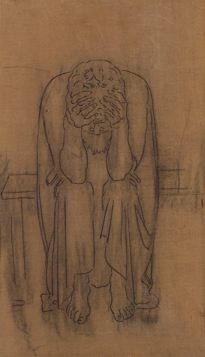 Donkere Genie door Ferdinand Hodler