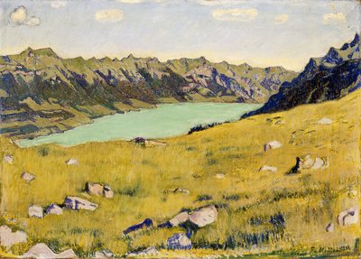 Der Brienzersee von Breitlauenen aus, 1906 door Ferdinand Hodler