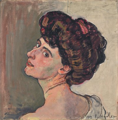 La Parisienne. Portret van Valentine Godé-Darel 1873-1915, 1909 door Ferdinand Hodler