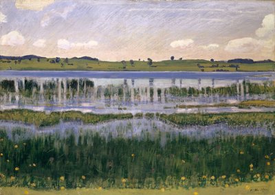 Meer Burgäschi bij Langenthal, ca 1901 door Ferdinand Hodler