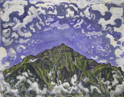 Berg Niesen gezien vanaf Heustrich, 1910 door Ferdinand Hodler
