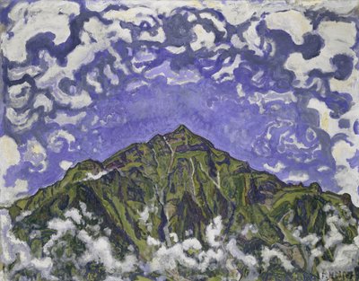 Berg Niesen gezien vanaf Heustrich door Ferdinand Hodler
