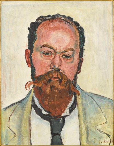 Portret van Mathias Morhardt 1863-1939, 1913 door Ferdinand Hodler
