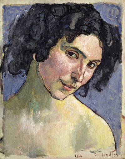 Portret van het model Giulia Leonardi door Ferdinand Hodler