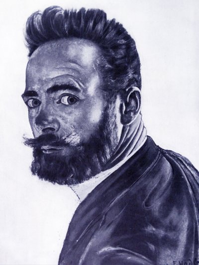 Zelfportret, 1891 door Ferdinand Hodler