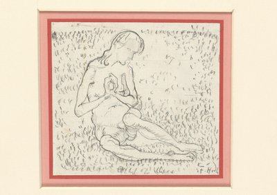 Studie voor Het ontwaken (De dag) door Ferdinand Hodler