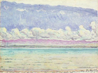 Het meer door Ferdinand Hodler