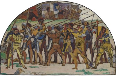 De terugtocht van Marignano Variant door Ferdinand Hodler