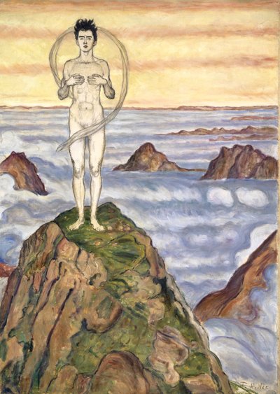Uitzicht in de oneindigheid door Ferdinand Hodler
