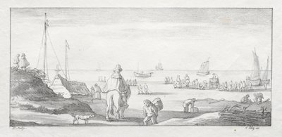 Langs een Nederlandse kust door Ferdinand I Piloty
