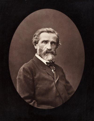Giuseppe Verdi Italiaanse componist, 1813-1901, c. 1872 door Ferdinand J. Mulnier