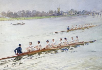 Achten Racen bij Putney door Ferdinand Joseph Gueldry