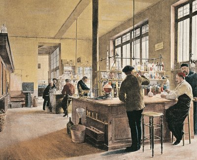 Gemeentelijk chemisch laboratorium in Parijs door Ferdinand Joseph Gueldry