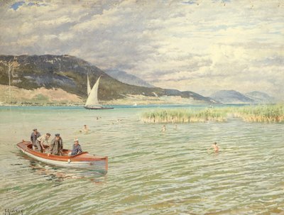 Op het meer door Ferdinand Joseph Gueldry
