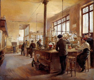 Het gemeentelijk laboratorium heeft de politie prefectuur boulevard du palace door Ferdinand Joseph Gueldry