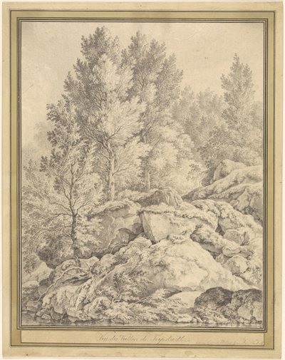 Uitzicht op het dal van Trippstadt in de Pfalz door Ferdinand Kobell