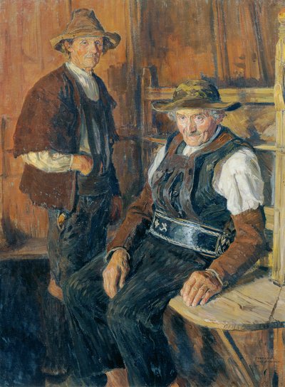 Sarntheinse boeren door Ferdinand Kruis
