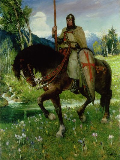 Parsifal op zoek naar de Heilige Graal door Ferdinand Leeke