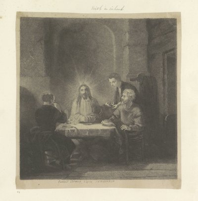 Maaltijd te Emmaüs door Ferdinand Lehman