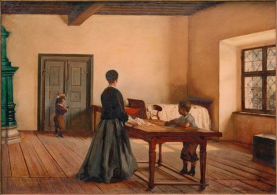 De slaapkamer van de kunstenaar door Ferdinand Mallitsch